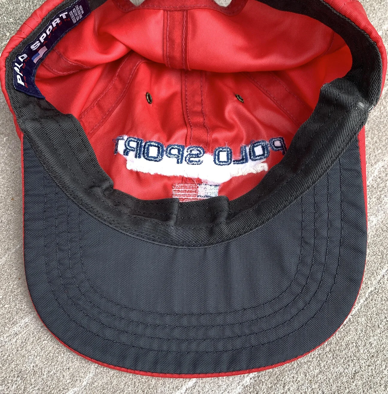 帽子 90's POLO SPORT nylon strapback cap 90's POLO SPORT Ralph Lauren multi-color nylon logo